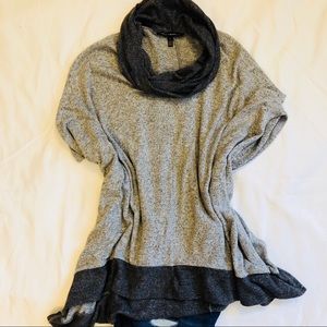 WHBM grey poncho size S
